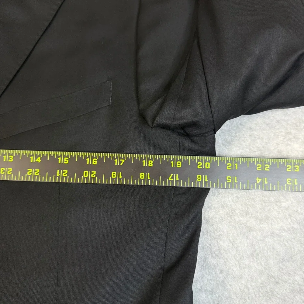 Saks Fifth Avenue BLACK Ermenegildo Zegna Wool Blazer Mens 42S Black‎ Sport Coat